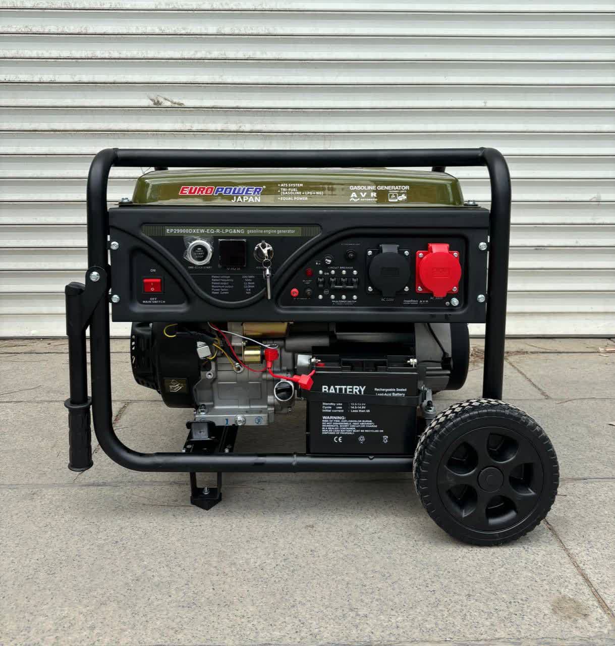 photo24739451884 موتور برق یورو پاور تک فاز سه گانه سوز ۱۲ کاوا مدل EP29900DXEW-R-LPG&NG - تصویر 1